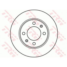 Δισκόπλακες PEUGEOT 106 1996 - 2003 TRW DF2581