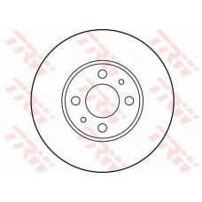 Δισκόπλακες PEUGEOT BIPPER Tepee 2008 - TRW DF2734