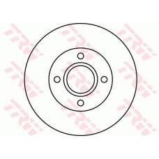 Δισκόπλακες MAZDA 2 2003 - 2005 ( DY ) TRW DF4036