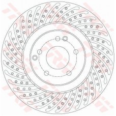 Δισκόπλακες MERCEDES C CLASS 2000 - 2003 ( W203 ) TRW DF6153S