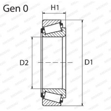 Ρουλεμάν τροχών FORD ESCORT 1990 - 1992 MK5 MOOG FD-WB-11218