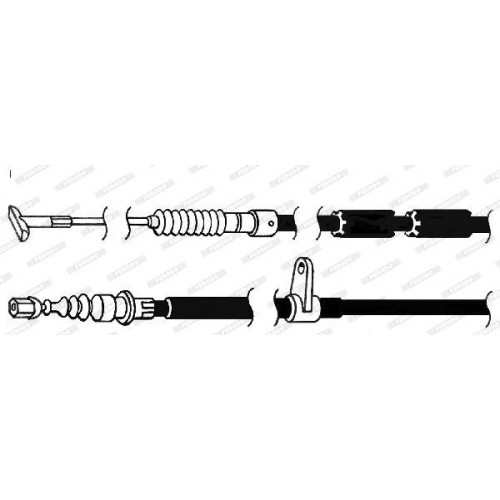 Ντίζες Χειροφρένου ALFA ROMEO 156 2003 - 2006 ( 932 ) FERODO FHB432894