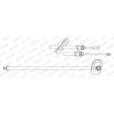 Ντίζες Χειροφρένου MERCEDES C CLASS 2000 - 2003 ( W203 ) FERODO FHB433085