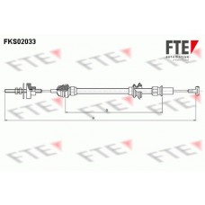 Ντίζα Συμπλέκτη SEAT IBIZA 1993 - 1995 ( 6K ) FTE FKS02033