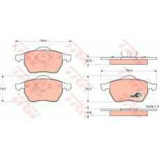 Τακάκια Σετ VW PASSAT 1997 - 2000 ( 3B2 ) TRW GDB1376