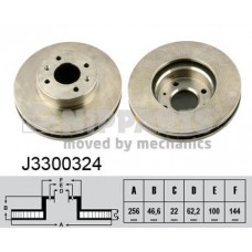Δισκόπλακες HYUNDAI ACCENT 2006 - 2011 ( MC ) NIPPARTS J3300324