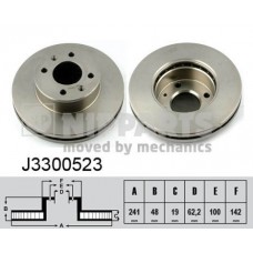 Δισκόπλακες HYUNDAI GETZ 2002 - 2005 ( TB ) NIPPARTS J3300523