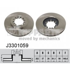 Δισκόπλακες NIPPARTS J3301059