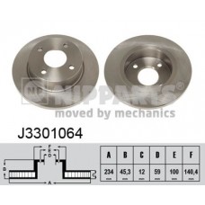 Δισκόπλακες NISSAN MICRA 2000 - 2003 ( K11 ) NIPPARTS J3301064