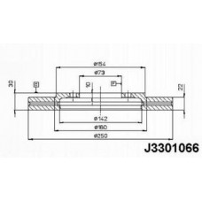 Δισκόπλακες NIPPARTS J3301066