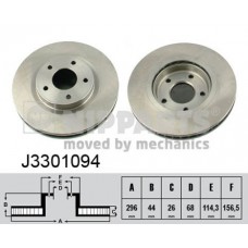 Δισκόπλακες NISSAN MURANO 2008 - 2011 ( Z51 ) NIPPARTS J3301094