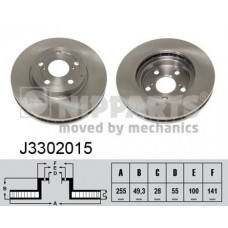 Δισκόπλακες TOYOTA CARINA 1992 - 1995 E ( T190 ) NIPPARTS J3302015