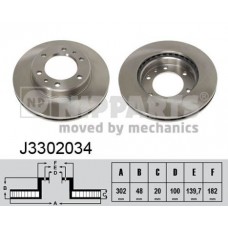 Δισκόπλακες NIPPARTS J3302034