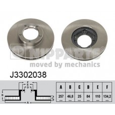 Δισκόπλακες VW TARO 1989 - 1994 NIPPARTS J3302038