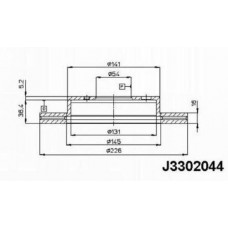 Δισκόπλακες NIPPARTS J3302044