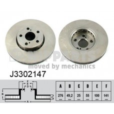 Δισκόπλακες TOYOTA AVENSIS 2000 - 2003 ( T220 ) NIPPARTS J3302147