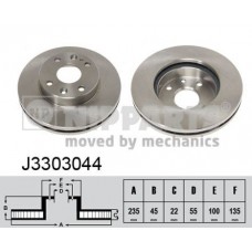 Δισκόπλακες MAZDA 323 2001 - 2003 ( BJ ) NIPPARTS J3303044