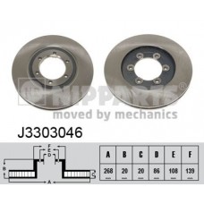 Δισκόπλακες NIPPARTS J3303046