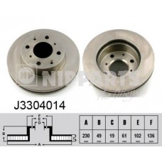 Δισκόπλακες NIPPARTS J3304014