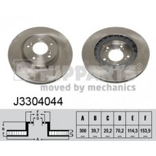 Δισκόπλακες NIPPARTS J3304044