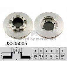 Δισκόπλακες MITSUBISHI LANCER 1992 - 1994 ( C6 ) NIPPARTS J3305005