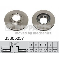 Δισκόπλακες MITSUBISHI L200 1997 - 1999 ( K60T ) ( K70T ) NIPPARTS J3305057