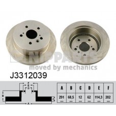 Δισκόπλακες NIPPARTS J3312039