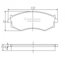 Τακάκια Σετ NISSAN 200SX 1988 - 1990 ( S13 ) NIPPARTS J3601042