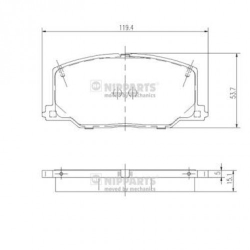 Τακάκια Σετ TOYOTA CELICA 1991 - 1994 ( T180 ) NIPPARTS J3602037