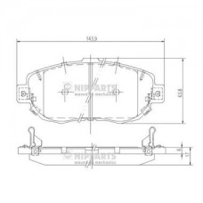 Τακάκια Σετ LEXUS GS 1993 - 1997 ( S140 ) NIPPARTS J3602072