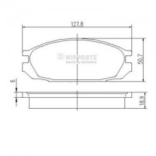 Τακάκια Σετ NIPPARTS J3611032