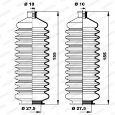 Φισούνα/Στεγανοποίηση RENAULT CLIO 1990 - 1994 MOOG K150114