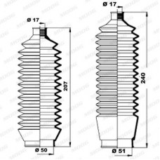 Φισούνα/Στεγανοποίηση MITSUBISHI PAJERO 2000 - 2002 MOOG K150156