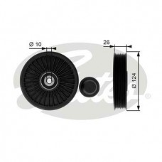 Τροχαλία παρέκκλισης & ενδιάμεσος τροχός VOLVO S40 1995 - 2000 ( VS ) GATES T36216