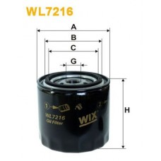 Φίλτρο λαδιού VW LUPO 1998 - 2005 ( 6X1 - 6E1 ) WIX FILTERS WL7216