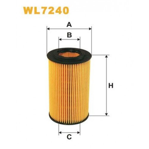 Φίλτρο λαδιού MERCEDES C CLASS 2000 - 2003 ( W203 ) WIX FILTERS WL7240 Φίλτρο λαδιού MERCEDES C CLASS 2000 - 2003 ( W203 ) WIX FILTERS WL7240