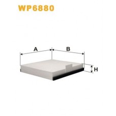Φίλτρο αέρα εσωτερικού χώρου RENAULT MEGANE 1996 - 1998 WIX FILTERS WP6880