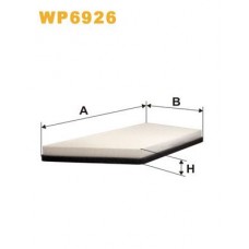 Φίλτρο αέρα εσωτερικού χώρου PEUGEOT 206 2000 - 2008 ( CC ) WIX FILTERS WP6926