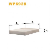 Φίλτρο αέρα εσωτερικού χώρου RENAULT CLIO 2001 - 2005 WIX FILTERS WP6928