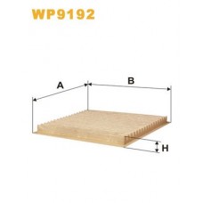 Φίλτρο αέρα εσωτερικού χώρου TOYOTA YARIS 2003 - 2006 ( XP10 ) WIX FILTERS WP9192
