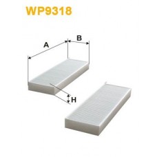 Φίλτρο αέρα εσωτερικού χώρου PEUGEOT 3008 2009 - 2013 WIX FILTERS WP9318