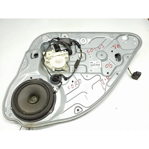 Γρύλος Παραθύρου Ηλεκτρικός Με Μοτέρ Με Πλαίσιο FORD FOCUS 2004 - 2008 (MK2A) Πίσω Δεξιά 984863-114