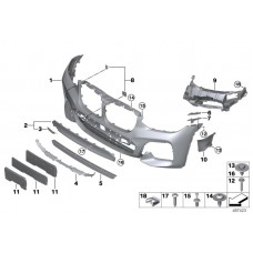 Προφυλακτήρας Βαφόμενος Μ/Χ Parctronic BMW X4 2018 - Εμπρός 164103640