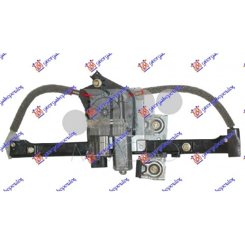 Γρύλος Παραθύρου Ηλεκτρικός Με Μοτέρ VW POLO 1999 - 2001 ( 6N2 ) Πίσω Αριστερά 017207067