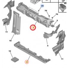 Ποδιά CITROEN C-ELYSEE 2013 - 2016 Εμπρός Ανω 202000200