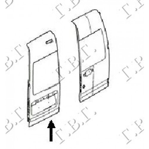Πόρτα FORD TRANSIT CONNECT TOURNEO 2009 - 2013 Πίσω Αριστερά 317001492 Πόρτα FORD TRANSIT CONNECT TOURNEO 2009 - 2013 Πίσω Αριστερά 317001492