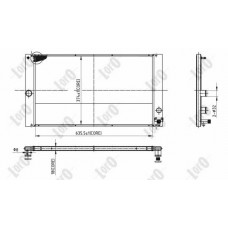 ΨΥΓΕΙΟ ΝΕΡΟΥ 2.4-2.5 ΒΕΝΖΙΝΗ - 2.0 D ΠΕΤΡΕΛΑΙΟ (635x375x22) ALL ALUMINIUM VOLVO S40 2004 - 2007 ( MS ) 054206330