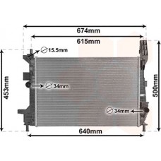 ΨΥΓΕΙΟ ΝΕΡΟΥ 1.0 EcoBoost BENZINH (543x362x26) (KOYO) FORD FOCUS C-MAX 2015 - ( F/L ) 321106365