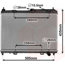 ΨΥΓΕΙΟ ΝΕΡΟΥ 1.6 BENZINH MHX/AYT. +/-A/C (56.3x35) FORD B-MAX 2013 - 322006340