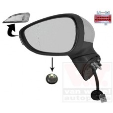 Καθρέπτης Ηλεκτρικός Θερμαινόμενος Ηλεκτρικά Ανακλινόμενος Βαφόμενος Με Φλας Φως Ασφαλείας FORD FIESTA 2013 - 2016 324007492